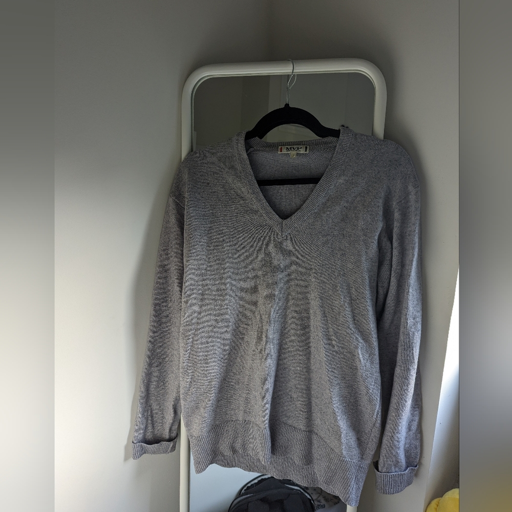 Vintage v neck wool sweater